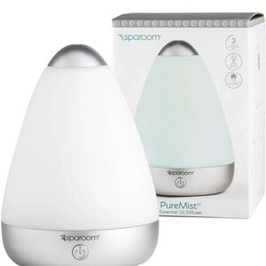 New SpaRoom PureMist Ultrasonic Essential Oil Diffuser & Fragrance Mister w/LED